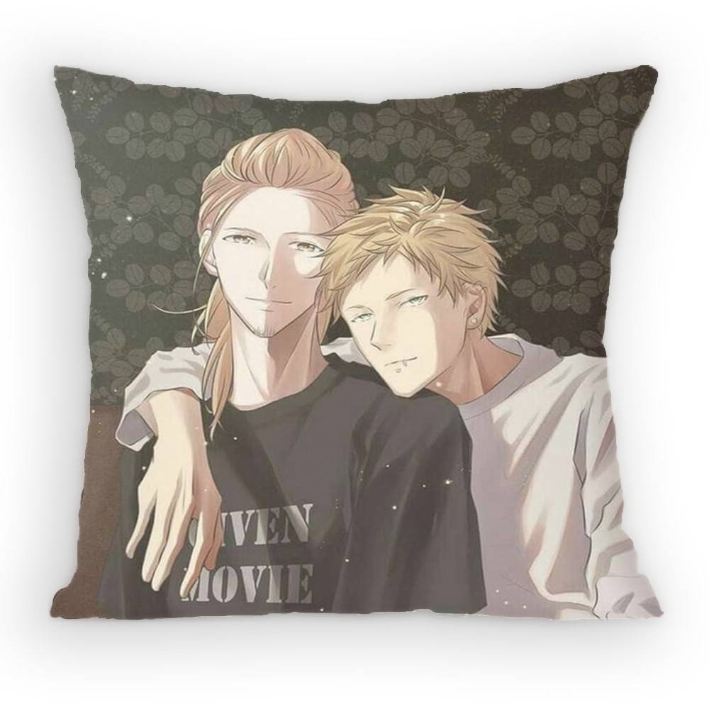 GGiven BL Anime Ritsuka Mafuyu Sato Pillow Case Sofa Living Room Bedroom Headboard Backrest Cushion Square Cushion Nap Time 30x30 cm
