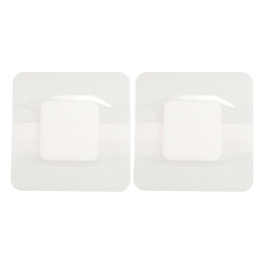 2 Stück 10x10cm Schaumstoff-Wundauflage mit Kleberand Wundverband Verband Randierte Klebende Schaumstoff-Wundauflage für die Wundpflege