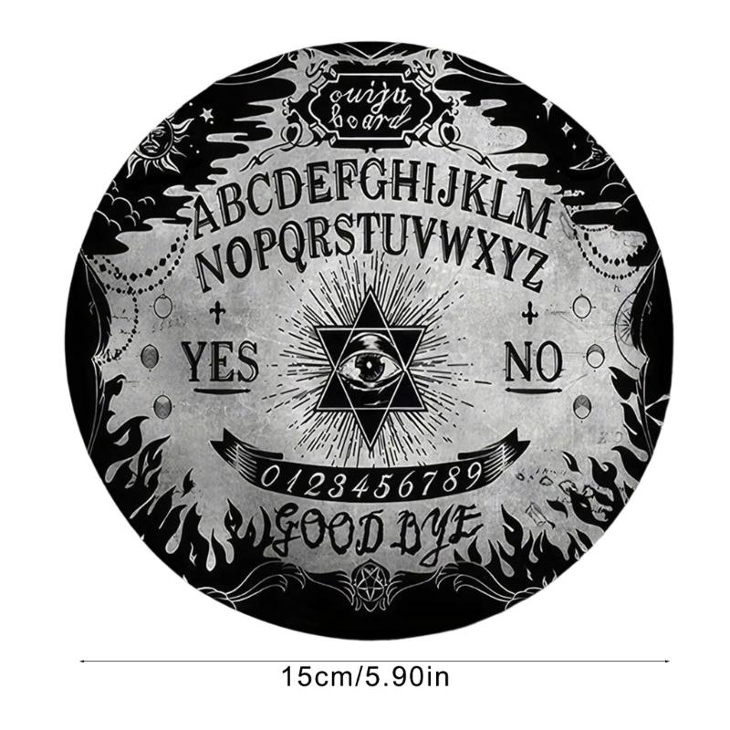 Dowsing Divinations Mat Mouse Pad Eye Pattern Rubber Tablecloth Desk Decoration Tarots Card Pad for Party Board Game