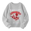 Boys and girls round neck plus velvet pullover printed top sweatshirt