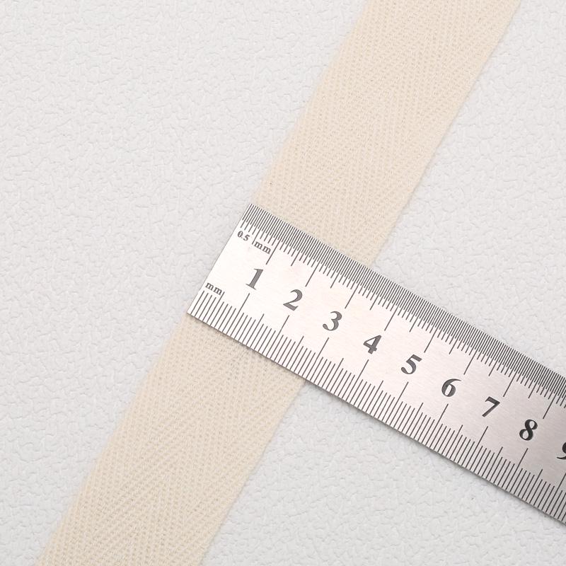 Herringbone Cotton Fabric Strip: Versatile Woven Tape for Binding & Edging