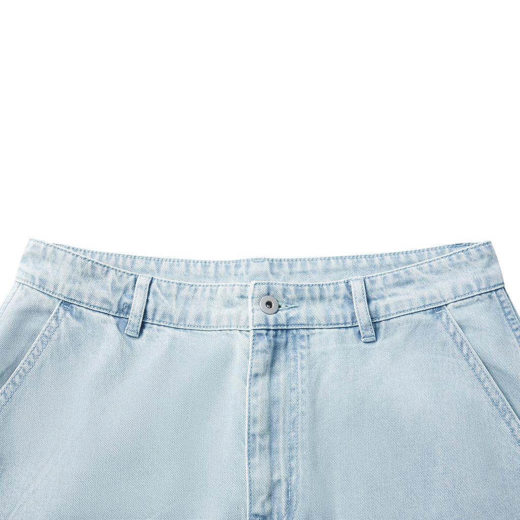 Li Ning Sports Lifestyle Serie American Vintage Lässig Einfarbig Frühling Gerade Jeans Herren Jeans Gewaschenes Blau AJQV005-2