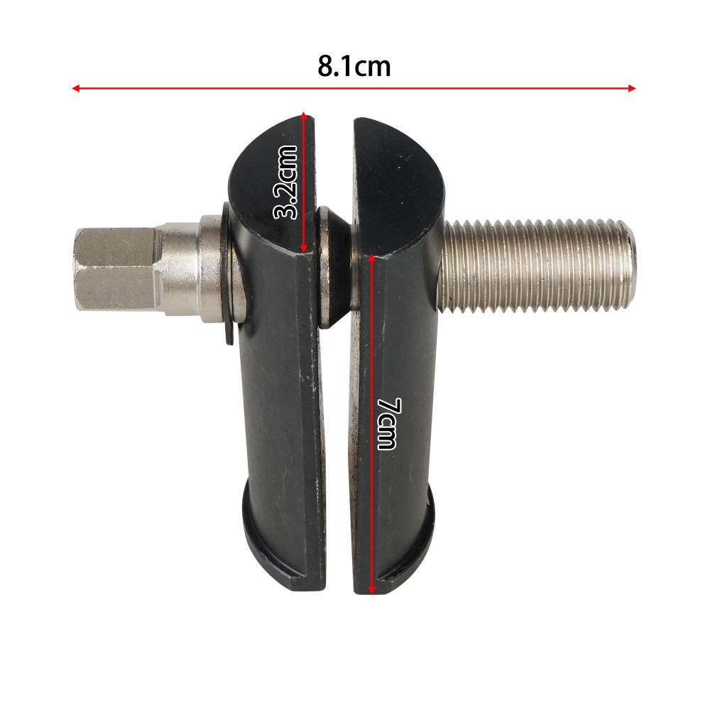 Universal Heavy Duty Neck Bearing Race Puller For 1‑1/8in to 2‑5/8in Races Metal Black Steering Neck Bearing Race Remover Tool