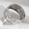 Trendy Irregular Spring Bangles Punk Style Wide Cuff Bracelets Exaggerated Bracelet for Couples and Party Occasions