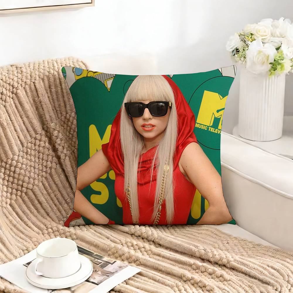 LLADY GGAGA MAYHEMes Pillow Case Square DoubleSided Sofa Cushion Cover Bedroom Bedside Pillow