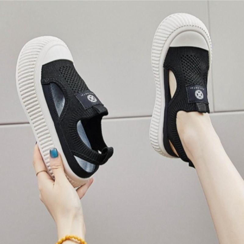 Fashion 2025 Summer New Korean Version Cloth Shoes for  Female Students Height Increasing Mesh Breathable Board Women Shoes Casual Shoes