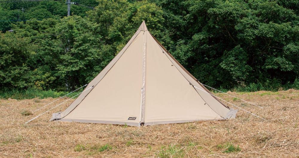 ogawa Outdoor Camping Tent One Pole Tasso Sand Beige 2727 [For 1-2 People] T/C