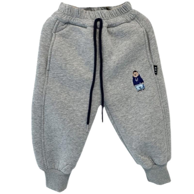 Winterhose für Jungen, dicke Plüsch-Damenhose, lässige warme Hose mit Bindeband für Kinder