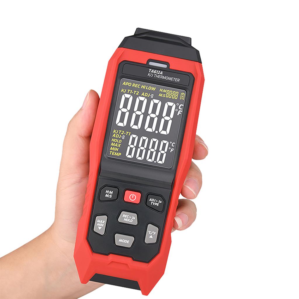 TASI TA612C 4 Channels K/ J Type Thermocouple Thermometer -200~1372/ -328~2501Stopień Fahrenheita Handheld Digital LCD Temperature Meter 5000 Groups