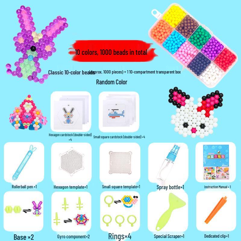 

Набір бісеру Perler Крапля води: 1000 намистин, 10 кольорів - Творчий DIY-пазл для дітей (Хлопчики та дівчатка)