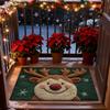 23.6x15.7 Inch Christmas Door Mat Non-Slip Reindeer Doormat Washable Absorbent Christmas Outdoor Mat 2025 Navidad Xmas Ornament