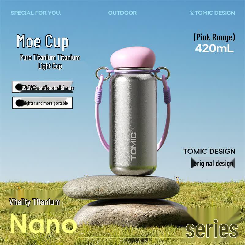 Temec Pure Titanium Insulated Water Bottle