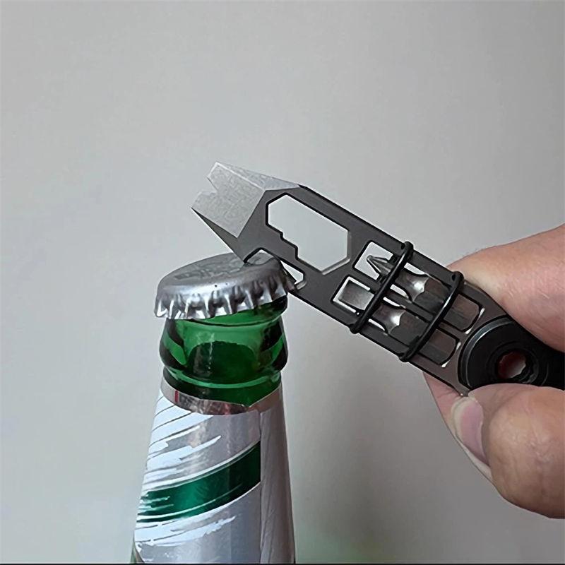 Bară de levier din oțel inoxidabil EDC Multi-unelte Compact Versatil Instrument de buzunar bară de levier Unelte GZW