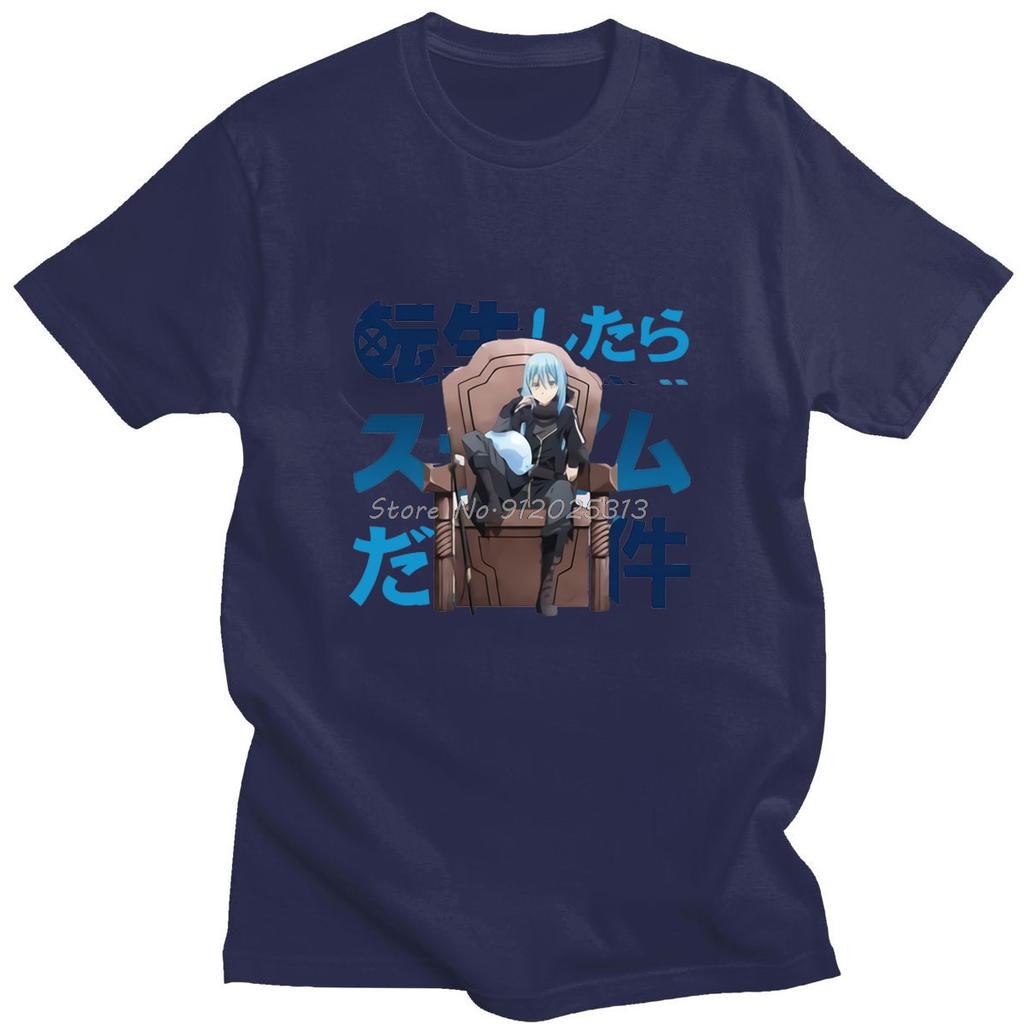 Summer Popular That Time I Got Reincarnated As A Slime Oversized Tshirts Rimuru Print Tshirt Graphic Casual Harajuku T Shirt
