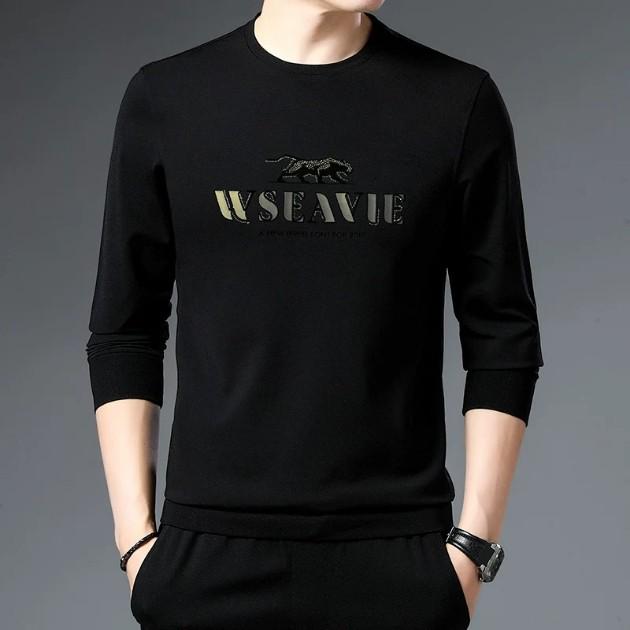 2025 Men s Spring/Autumn Long-Sleeve Printed Hoodie Casual Base Layer Top XL
