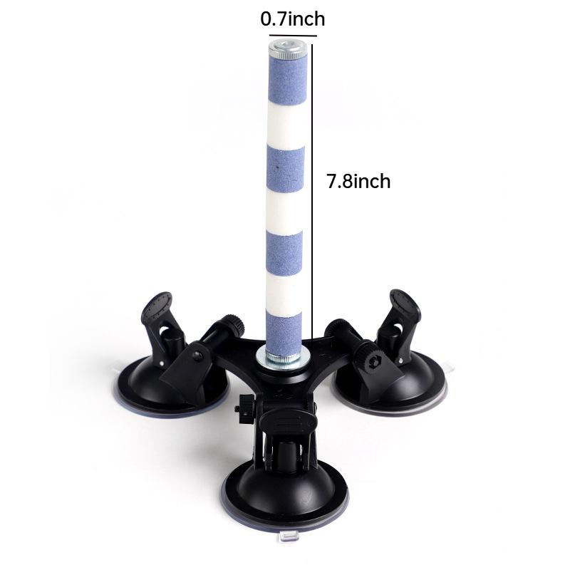 Suction Cup Bird Perch Quartz Sand Trimming Paws Triple Powerful Suction Cups Ideal Bird Window Perch for Any Smooth Surface