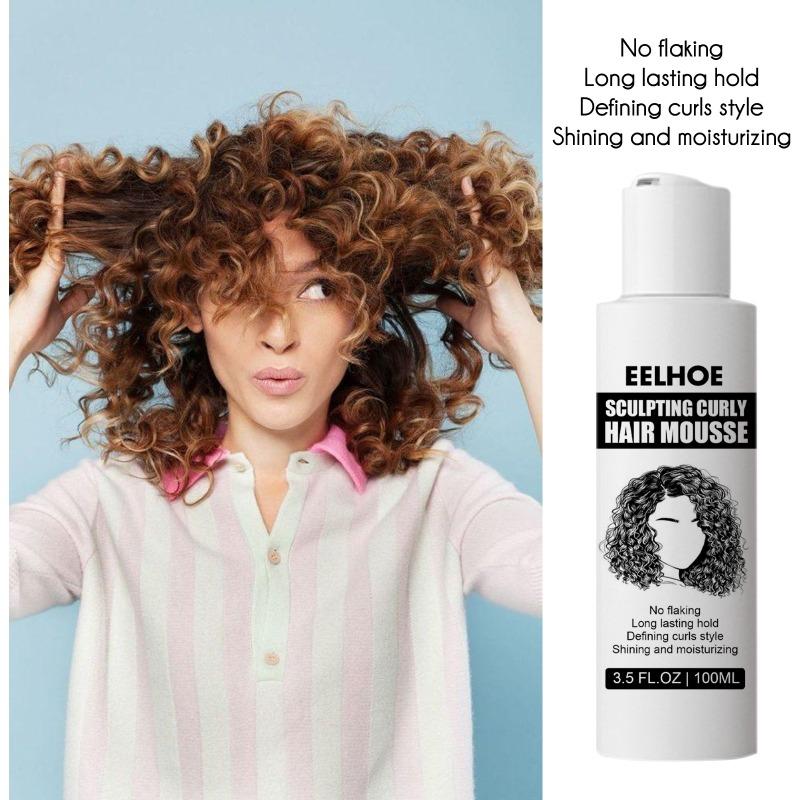 Lockigt Hår Styling Elastin Återfuktande och Återfuktande Hår, Fluffig Hårstylingvård Elastin