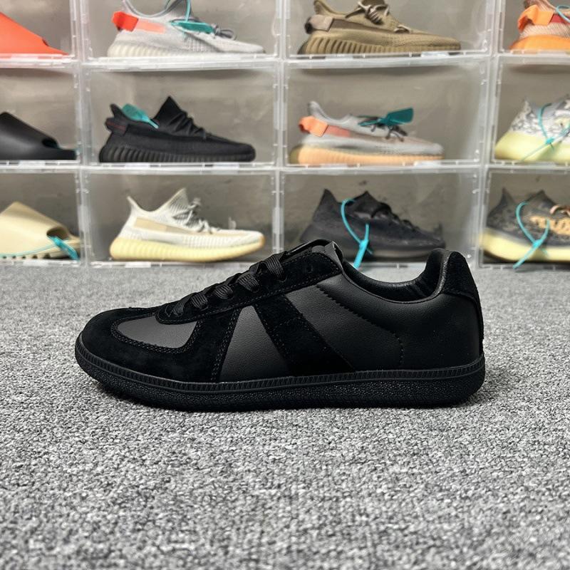 Høykvalitets tyske treningssko herresko ekte skinn damesko stor størrelse fritidssko små hvite sko en-pedal retro mykt skinn Forrest Gump