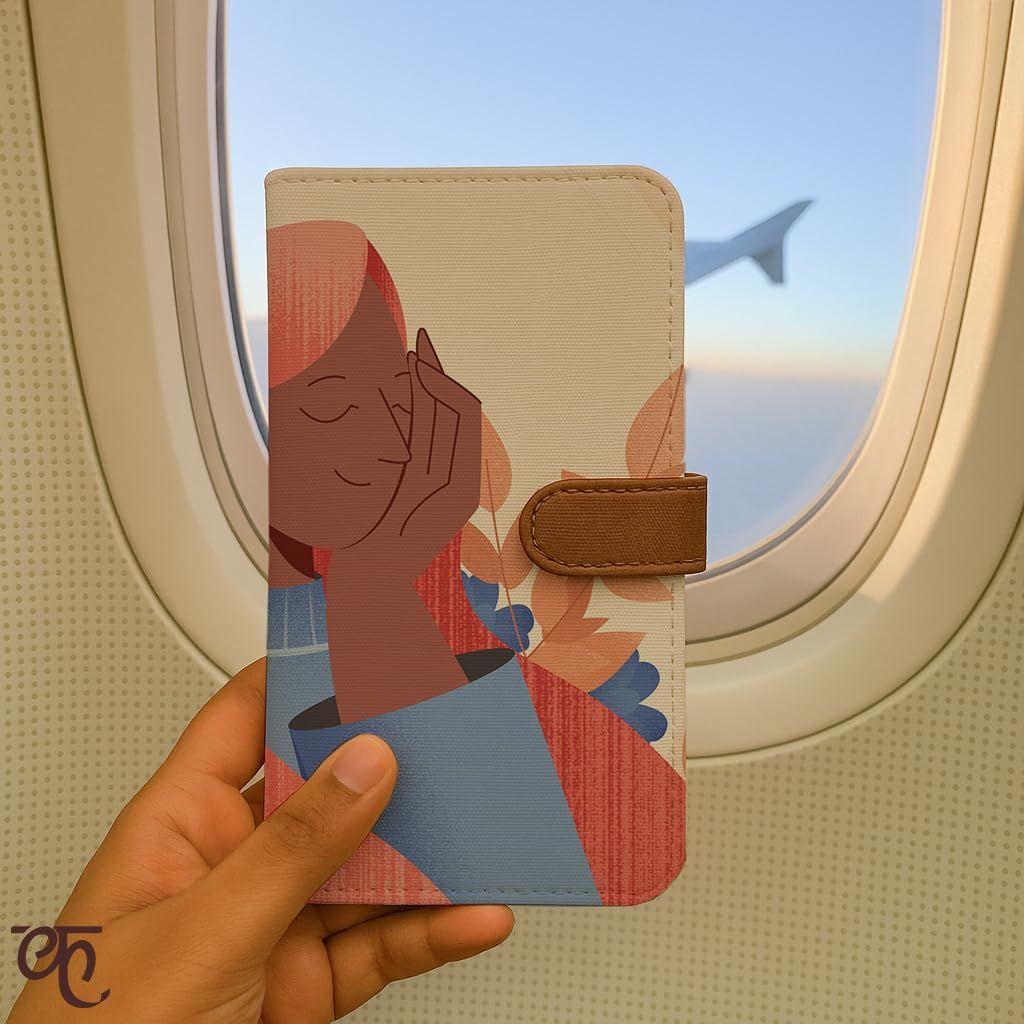 

Кошелек для паспорта для женщин | Веганский кожаный двухскладной длинный кошелек и дорожная сумочка | Рождественский подарок для нее, подарки на Тайного Санту для женщин