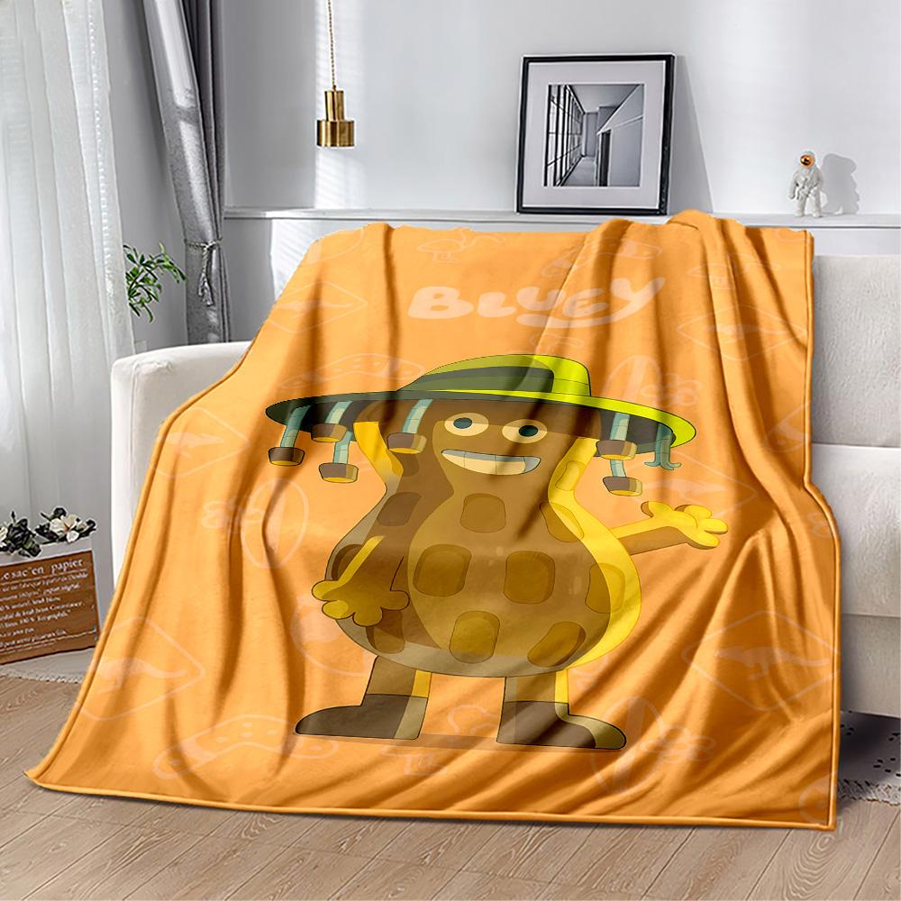 Bluey Friends Adventure Blanket Soft & Cozy Suitable for Chair Picnics Bedding All-Season Use Modern Ideal Gift for Friends Family Couples Picnic
