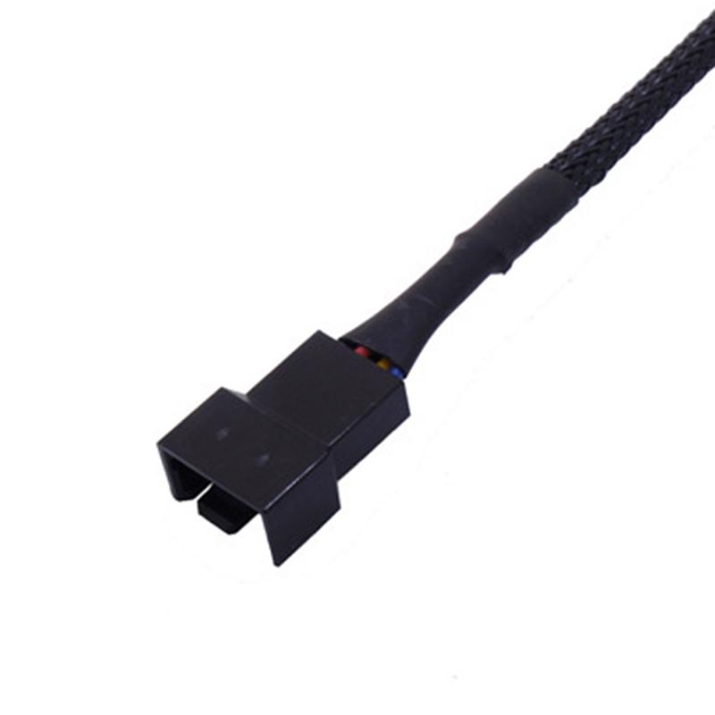 Copper 4Pin/3Pin Pwm Connector Computer Case Fan Extension Power Cable