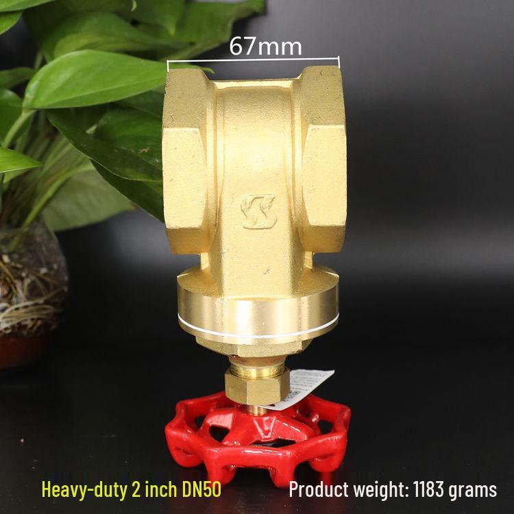 Brass Gate Valve for Water Meters with Thickened Silk Thread and PPR2 Double Hot Melt (4-6 Points)
