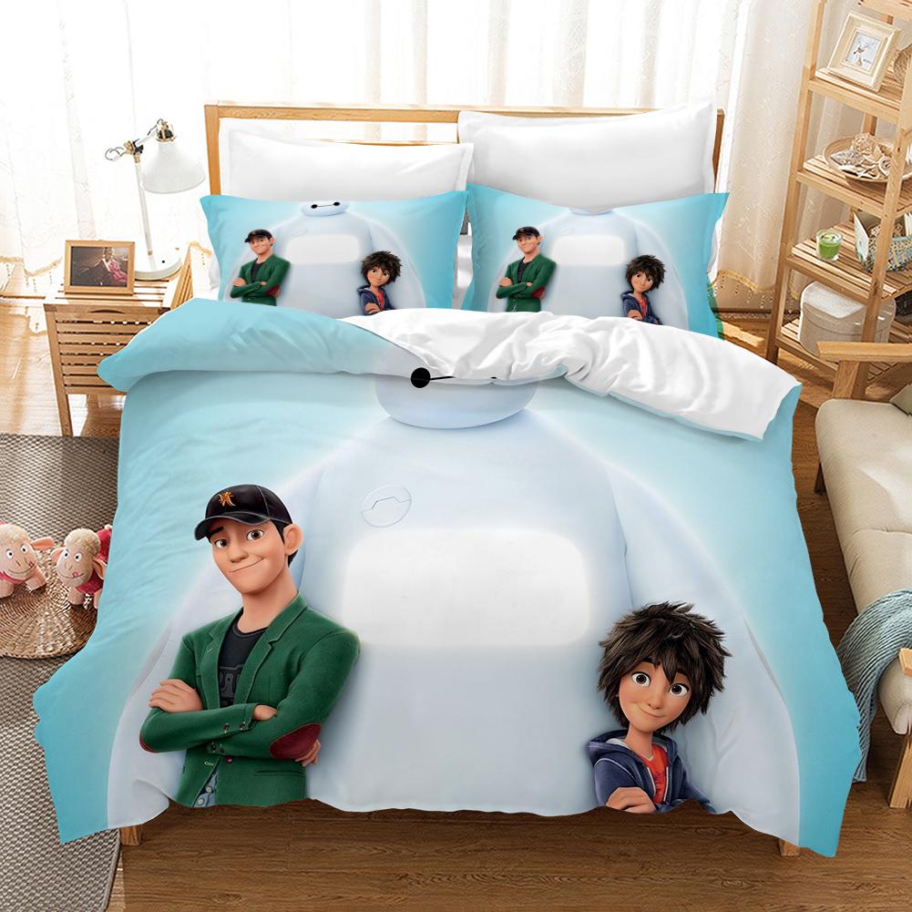 Big Hero 6 3D Children'S Bedding Set Duvet Cover Sets Comforte Suitable For Children And Adults Cute Printed Cartoon