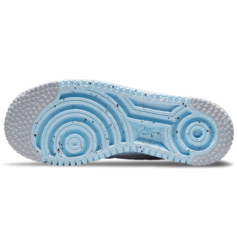 Nike Air Force 1 Low Crater Flyknit White Ice Blue Women's Sneakers DC7273-100