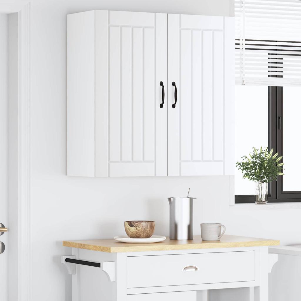 Wall Cabinet LUCCA White 80 X 31 X 80 Cm Particleboard