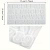 Letter A To Z Pendants Silicone Mold Alphabet Letter and Number Silicone Mold Epoxy Resin Mold for DIY Jewelry Making Supplies