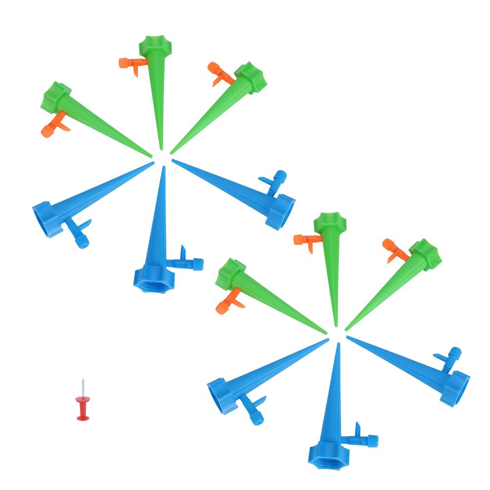 12Pcs Flower Potted Plant Adjustable Automatic Watering Sprinkler with Valve Irrigation Tools