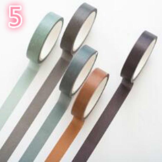 

5 шт. однотонная креативная корейская самодельная лента для фотоальбома 5 Forest