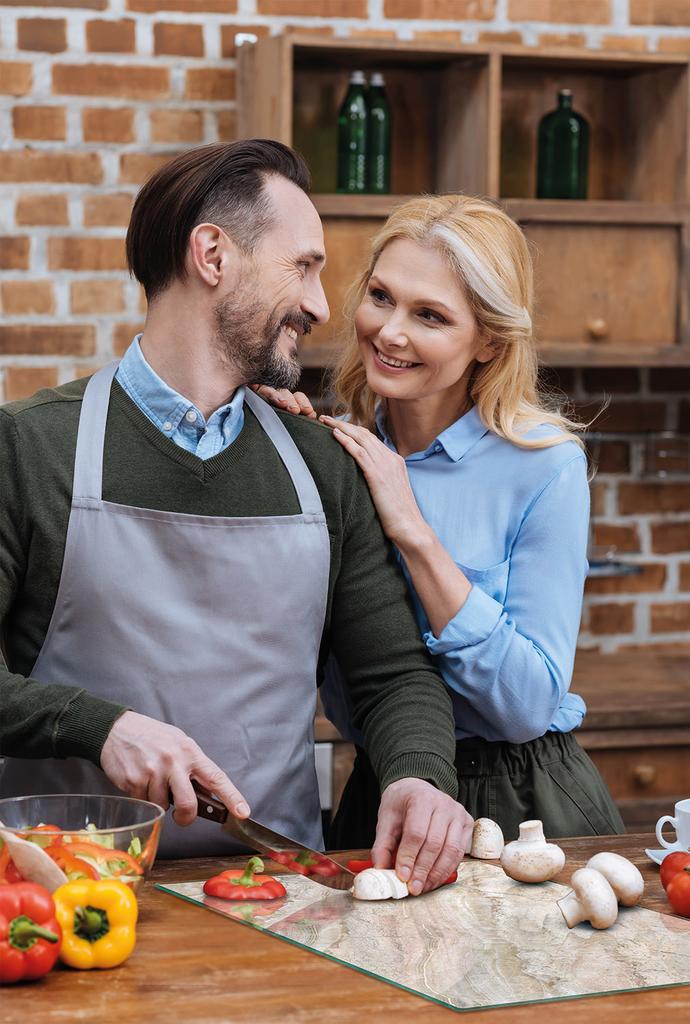 SZKLANA DESKA DO KROJENIA 52x30 MARMUR