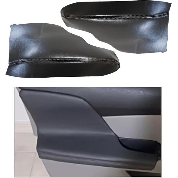 FZJDSD 2Pcs Black Auto Door Panel Armrest Cover Replacement Compatible With Honda Odyssey 2011 2012 2013 2014 2015 2016 2017 Microfiber Leather Car