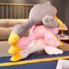 Entzückendes Gänse-Stofftier Weiche Kuschelpuppe Heim- und Bürodekoration 3D-Kissen Geburtstaggeschenk Für Kinder