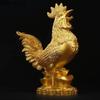 WSHYUFEI Golden Chicken Decoration Gold Plating Lucky Cock Resin Statue Living Room TV Cabinet Figurines Chinese Decorations