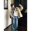 Design Retro Slim Workwear Drawstring Windbreaker Jacket Women's New Arrival Autumn Casual Top