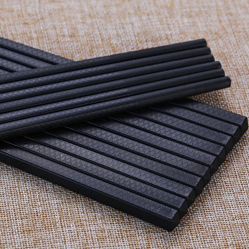 Black Frosted Alloy Chopsticks