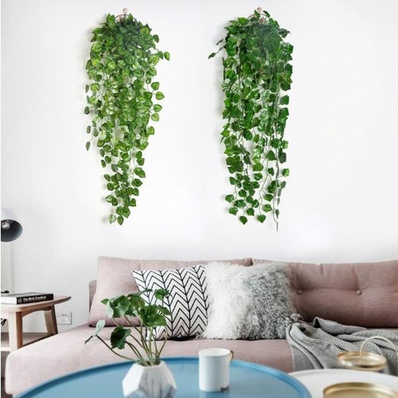 Simulation Green Dill Sweet Potato Grape Wall Hanging Fake Flower Rattan Green Plant Decoration