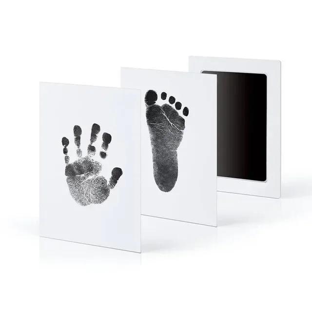 Nyfødt baby DIY Hånd- og fotavtrykksett Blekkputer Fotoramme Håndavtrykk Småbarn Suvenirtilbehør Sikker Rengjør Baby Shower Gave