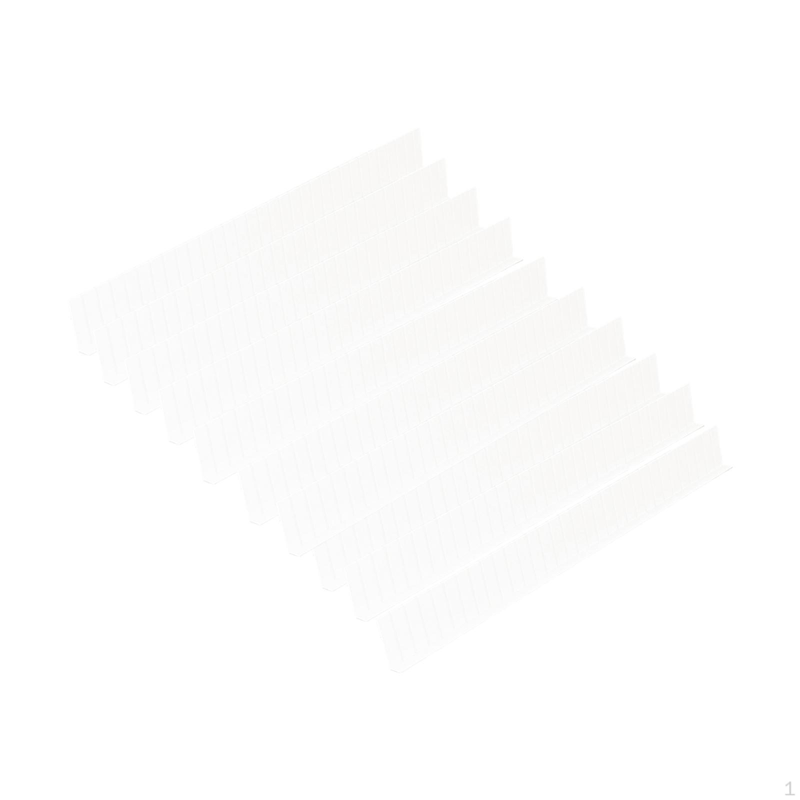 10 регулируемых разделителей для ящиков Органайзер Сменные крышки Легко установить Можно разрезать White 1298₽