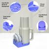Silicone Tumbler Dry Rack Non-Slip Tumbler Drying Station Sports Bottle Drainer Stand for Stanley 30/40oz Cup Lid Straw