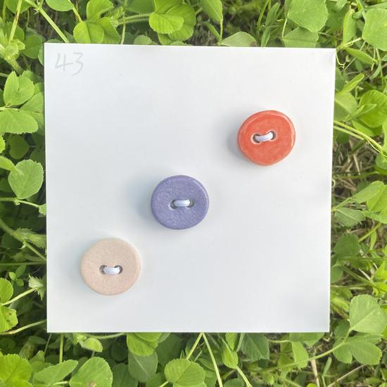 Rainbow Ceramic Button Fasteners for DIY Knitting & Doll Clothes (12/15mm)