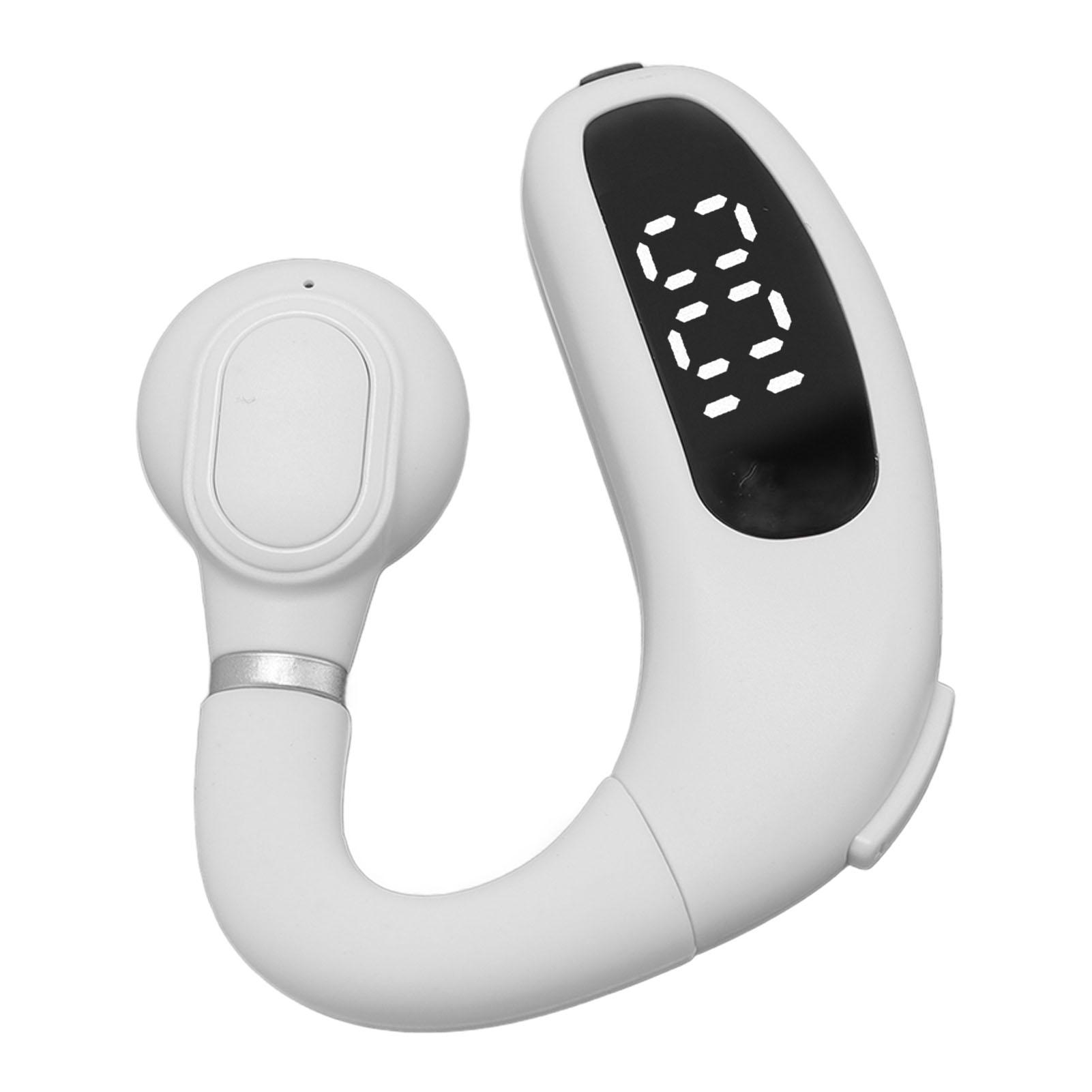 

Наушники-крючки с цифровым дисплеем и шумоподавлением Беспроводные наушники-вкладыши 10 м Диапазон Синий белый