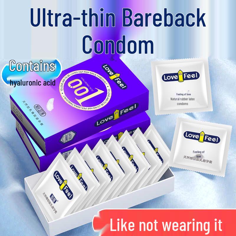 Condones Retardantes de Ácido Hialurónico Ultra Finos de Larga Duración 001 - Love Sense