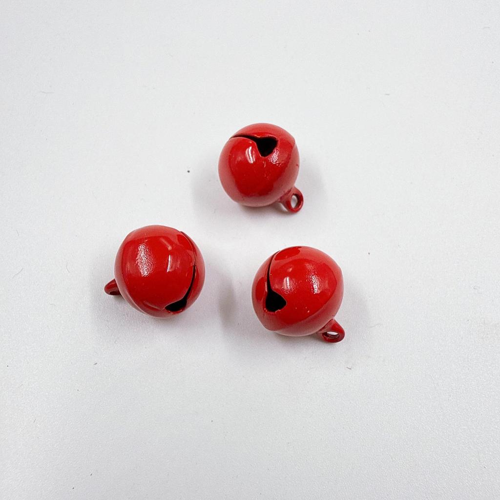 14mm Candy Color Painted Metal Bell Keychain Pendant - DIY Jewelry Accessory