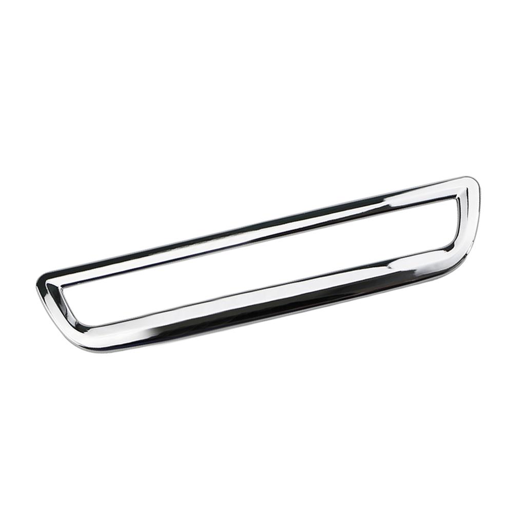 ABS Chrome Car Key Ring Fuel Trank Button Panel Frame Trim Decoration Sticker for Peugeot 2008 2014 -  LHD