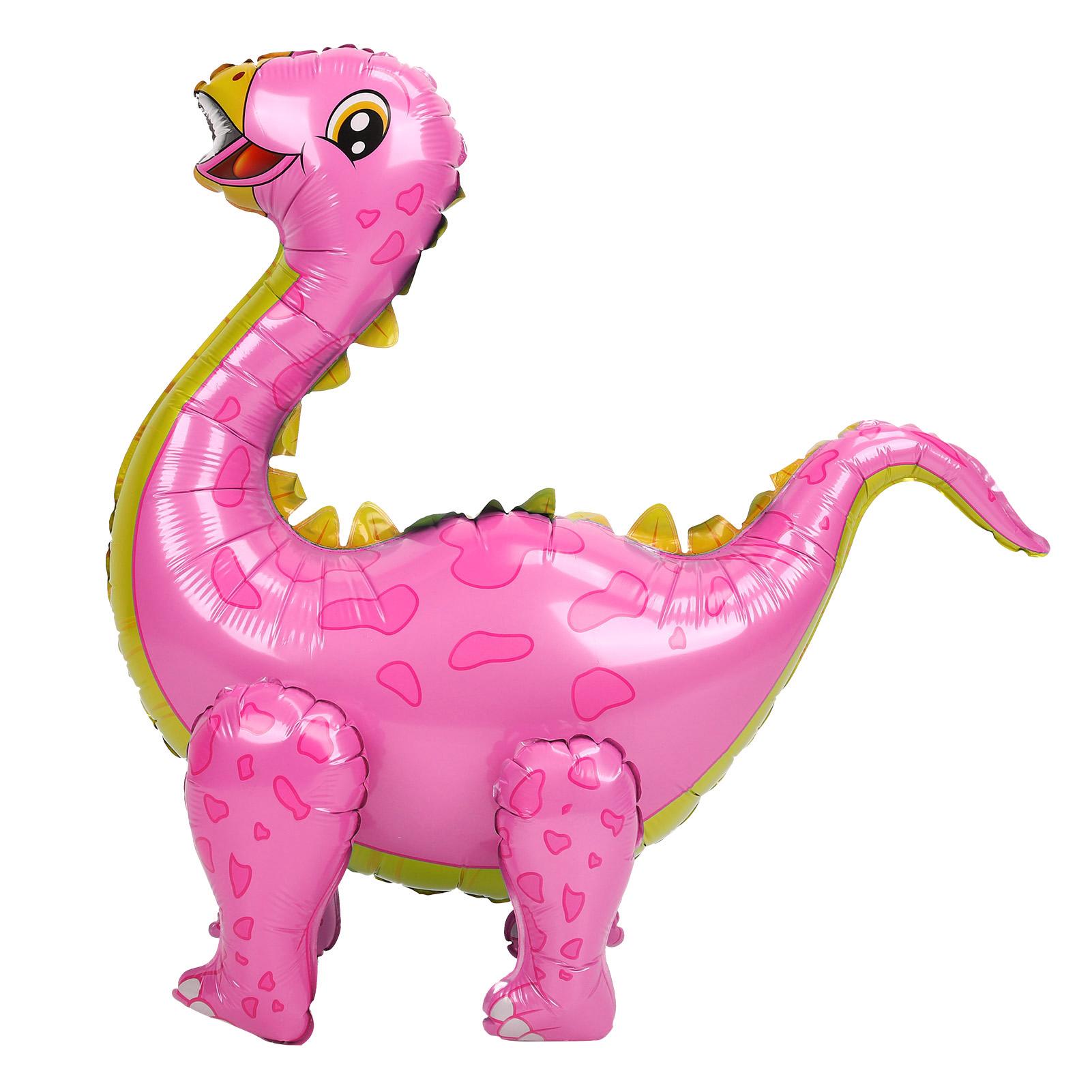 

Dinosaur Balloon Kit Aluminum Foil 93cm Inflable Cute Animals for Birthday Party DecorationPink розовый