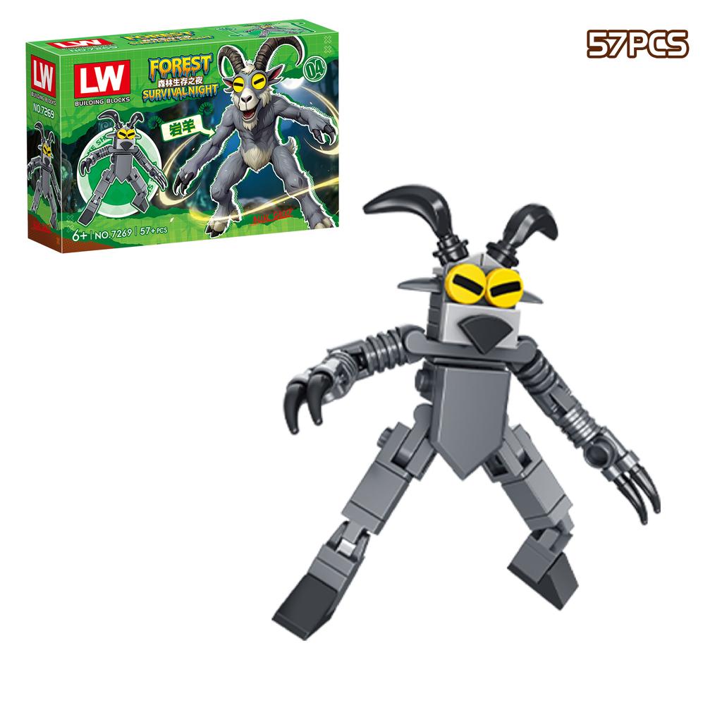 Neue 99 Nächte im Wald Bausteinspielzeug Montagemodell 99 Nächte im Wald Kollektion Steine für Kinder Fans Geschenke