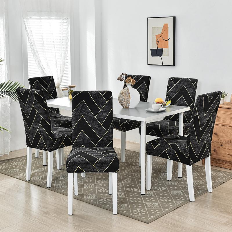 Dining Room Chair Slipcover Stretch Dining Chair Cover Parsons Seat Cover Stretch Chair Cover For Dining Room Kitchen 1/2/4/6Pcs